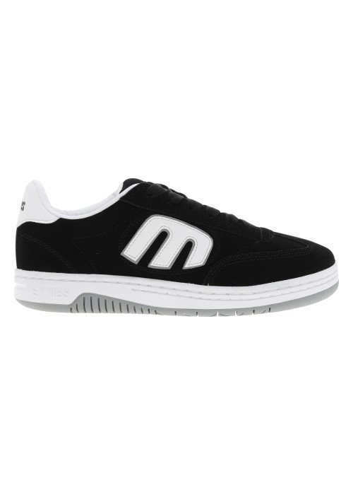 Baskets skate noires à talon plat avec un logo...