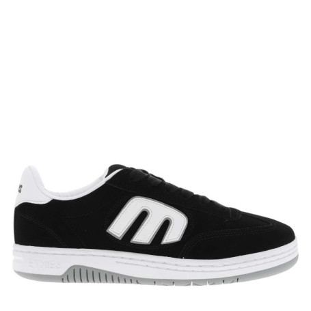 Baskets skate noires à talon plat avec un logo...