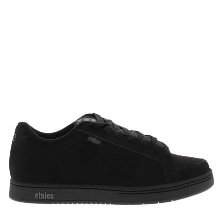 Baskets skate noires à talon plat à lacets...