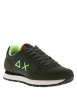 Thumbnail Baskets running kaki à semelle crantée et un logo brodé sur les côtés - Image 3