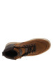 Thumbnail Baskets en cuir noisette à talon plat avec un zip et des lacets ronds - Image 4