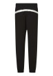 Thumbnail Pantalon jogging noir bicolore avec une taille élastiquée et une coupe slim - Image 2