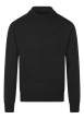 Thumbnail Pull laine cachemire noir uni avec une coupe droite et un col roulé
