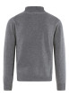 Thumbnail Pull laine cachemire gris uni avec un col camionneur et des manches longues - Image 2