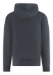Thumbnail Sweat en coton noir uni avec une coupe droite et un col à capuche - Image 2