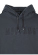 Thumbnail Sweat en coton noir uni avec une coupe droite et un col à capuche - Image 3
