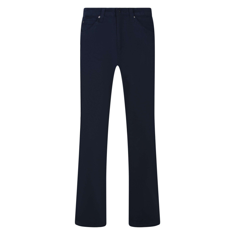 Mustang - Jean En Coton Marine Avec Une Coupe Unie Regular Fit Et 5 Poches - Marine Mustang - Jean En Coton Marine Avec Une Coupe Unie Regular Fit Et 5 Poches - Marine