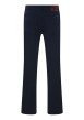 Thumbnail Jean en coton marine avec une coupe unie regular fit et 5 poches - Image 2
