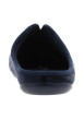 Thumbnail Mules bleues marine avec un talon plat et imprimé à carreaux - Image 6