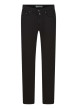 Thumbnail Jean noir uni coupe droite avec une fermeture avec un zip et un bouton
