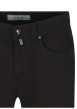 Thumbnail Jean noir uni coupe droite avec une fermeture avec un zip et un bouton - Image 3