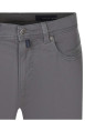 Thumbnail Jean gris uni coupe droite avec une fermeture avec un zip et un bouton - Image 3