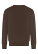 Thumbnail Sweat en coton marron uni avec une coupe droite et un col rond - Image 2