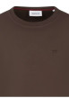 Thumbnail Sweat en coton marron uni avec une coupe droite et un col rond - Image 3