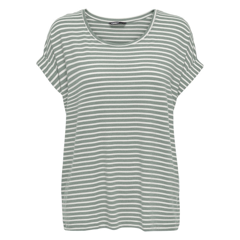 Only Carmakoma - T-shirt En Coton Mélangé Vert Et Blanc Pourvu D'un Motif à Rayures - Vert Only Carmakoma - T-shirt En Coton Mélangé Vert Et Blanc Pourvu D'un Motif à Rayures - Vert