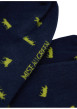 Thumbnail Chaussettes en coton biologique marine pourvues d'une coupe mi-haute - Image 2