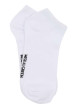 Thumbnail Chaussettes basses en coton biologique blanches ornées du nom de la marque
