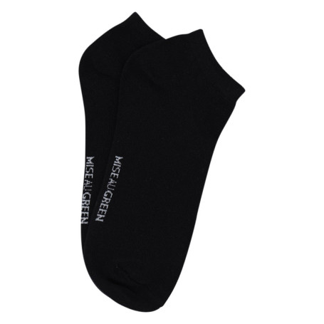 Chaussettes basses en coton biologique noires...
