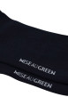 Thumbnail Chaussettes basses en coton biologique marine ornées du nom de la marque - Image 2