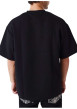 Thumbnail T-shirt noir uni avec une coupe ajustée un col rond et des manches courtes - Image 2