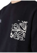 Thumbnail T-shirt noir uni avec une coupe ajustée un col rond et des manches courtes - Image 4