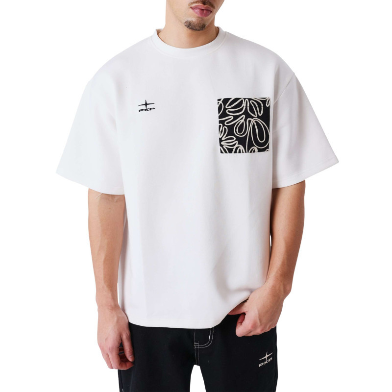 Project X - T-shirt Blanc Uni Avec Une Coupe Ajustée Un Col Rond Et Des Manches Courtes - Blanc Project X - T-shirt Blanc Uni Avec Une Coupe Ajustée Un Col Rond Et Des Manches Courtes - Blanc