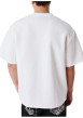 Thumbnail T-shirt blanc uni avec une coupe ajustée un col rond et des manches courtes - Image 2
