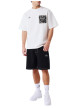 Thumbnail T-shirt blanc uni avec une coupe ajustée un col rond et des manches courtes - Image 5