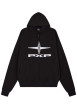 Thumbnail Sweat zippé noir uni avec une coupe ajustée et une fermeture zippée