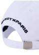 Thumbnail Casquette blanche uni avec une fermeture strapback à l'arrière - Image 3