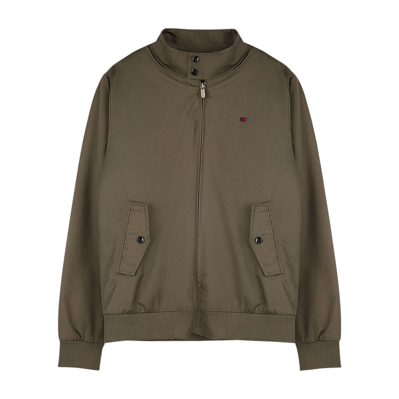 Teddy Smith - Blouson Vert Uni Avec Une Coupe Droite Et Un Col Montant Boutonné - Vert Teddy Smith - Blouson Vert Uni Avec Une Coupe Droite Et Un Col Montant Boutonné - Vert
