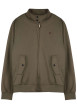 Thumbnail Blouson vert uni avec une coupe droite et un col montant boutonné