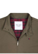Thumbnail Blouson vert uni avec une coupe droite et un col montant boutonné - Image 3