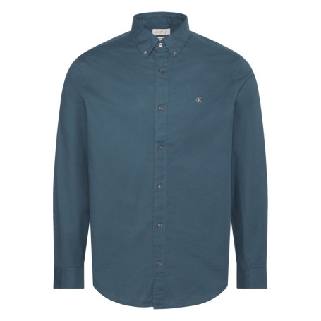 Chemise en coton nuit unie avec une coupe...