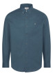 Thumbnail Chemise en coton nuit unie avec une coupe droite et un col à revers
