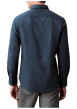 Thumbnail Chemise en coton nuit unie avec une coupe droite et un col à revers - Image 3