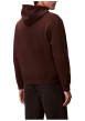 Thumbnail Sweat en coton brun uni avec une coupe droite et une capuche - Image 3