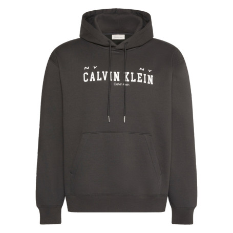 Sweat en coton noir uni avec une coupe droite...
