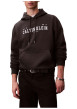 Thumbnail Sweat en coton noir uni avec une coupe droite et une capuche - Image 2
