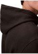Thumbnail Sweat en coton noir uni avec une coupe droite et une capuche - Image 6