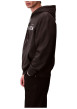 Thumbnail Sweat en coton noir uni avec une coupe droite et une capuche - Image 7