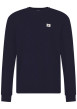 Thumbnail T-shirt marine uni en maille piquée avec une coupe ajustée et un col rond