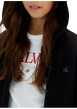 Thumbnail Sweat en coton noir uni avec une coupe droite et une capuche - Image 5