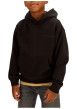Thumbnail Sweat en coton noir uni avec une coupe droite et une capuche - Image 4