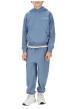 Thumbnail Sweat en coton bleu uni avec une coupe droite et une capuche - Image 2