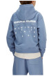 Thumbnail Sweat en coton bleu uni avec une coupe droite et une capuche - Image 3