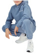Thumbnail Sweat en coton bleu uni avec une coupe droite et une capuche - Image 6