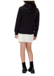 Thumbnail Sweat en coton noir uni avec une coupe droite et une capuche - Image 3