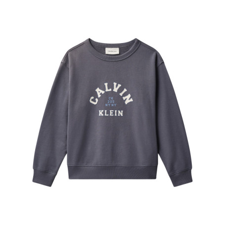 Sweat en coton anthracite uni avec une coupe...