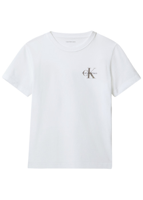 T-shirt en coton blanc uni avec une coupe...
